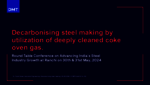 Decarbonising steel making by utilization of deeply cleaned coke oven gas