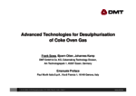 Presentation Technologies for Coke Oven Gas Desulphurisation