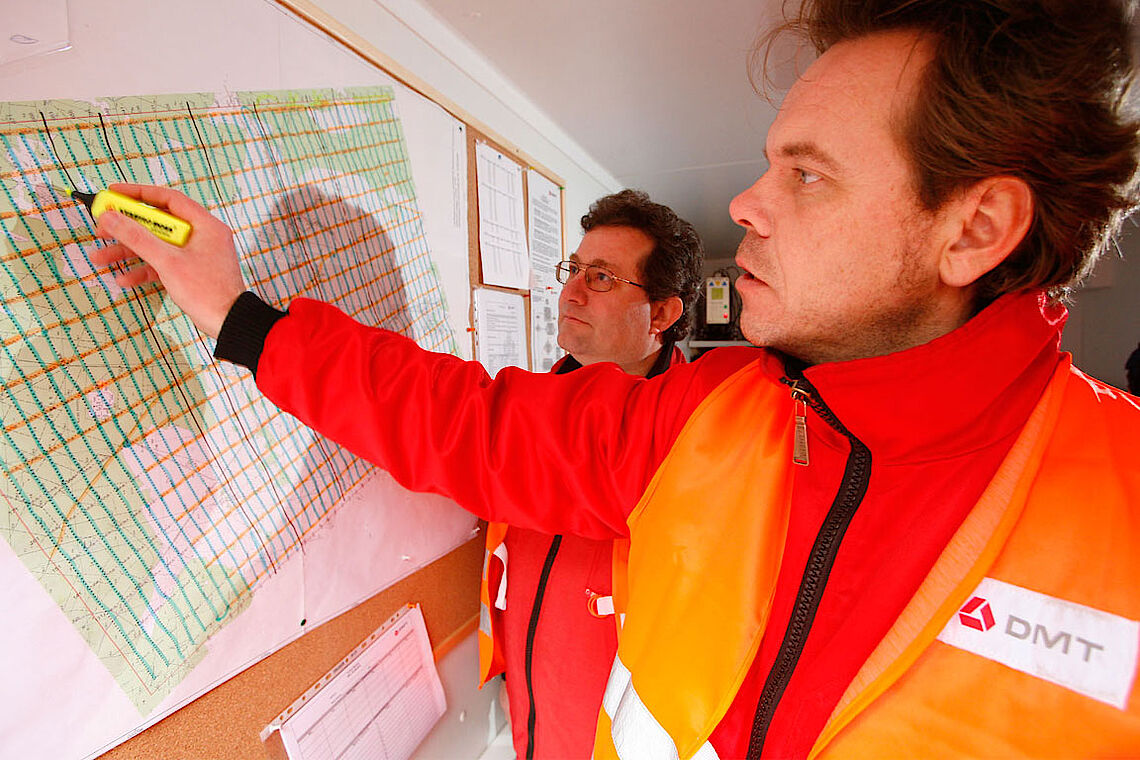 Layoutplanung für die Seismik