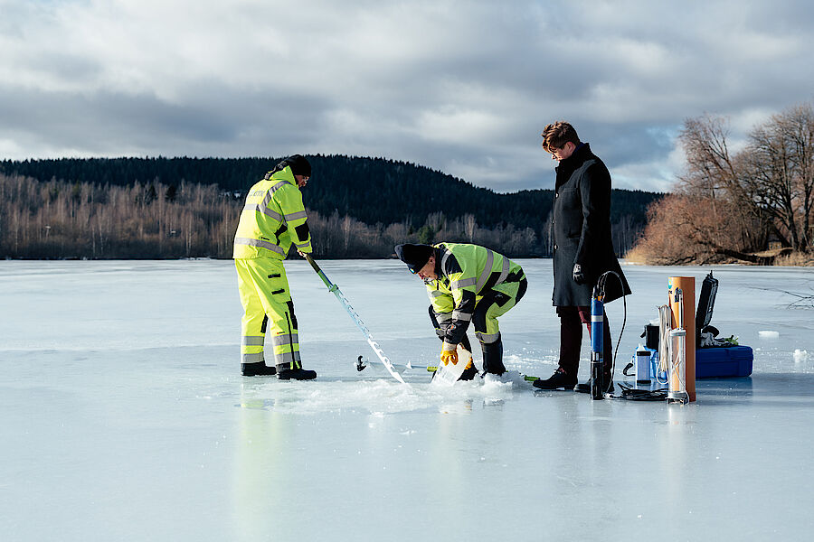 Antti Pasanen and GTK employees in Finland