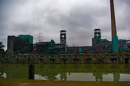 Abbau eines Bergwerks, Walsum, Deutschland