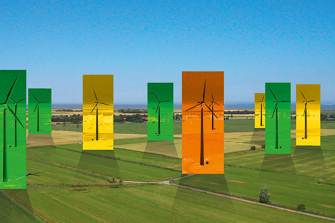 Der Ampelindex unseres Condition Monitoring Systems WindSafe®