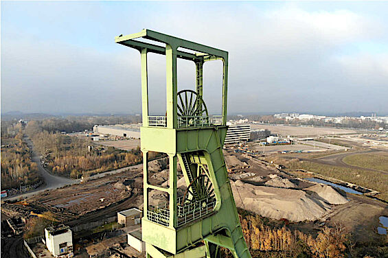 Shaft “Marie” at the Amalie colliery in Essen, Germany