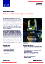 Data Sheet Gyromat 5000 Info - Gyroscope