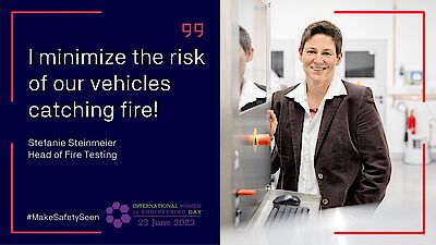 Stefanie Steinmeier, Head of Fire Testing DMT Group Stefanie Steinmeier, Head of Fire Testing DMT Group