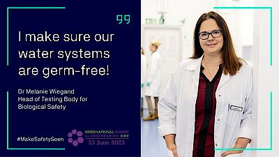 Dr. Wiegand, Head of Testing Body for Biological Safety DMT Group Dr. Wiegand, Head of Testing Body for Biological Safety DMT Group