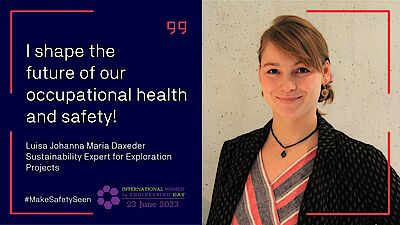 Luisa Daxeder, Sustainbility Expert for Exploration Projects DMT Group Luisa Daxeder, Sustainbility Expert for Exploration Projects DMT Group