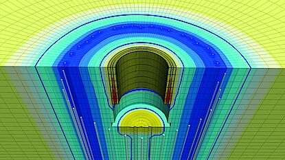 Schematic representation of a freezing body Schematic representation of a freezing body